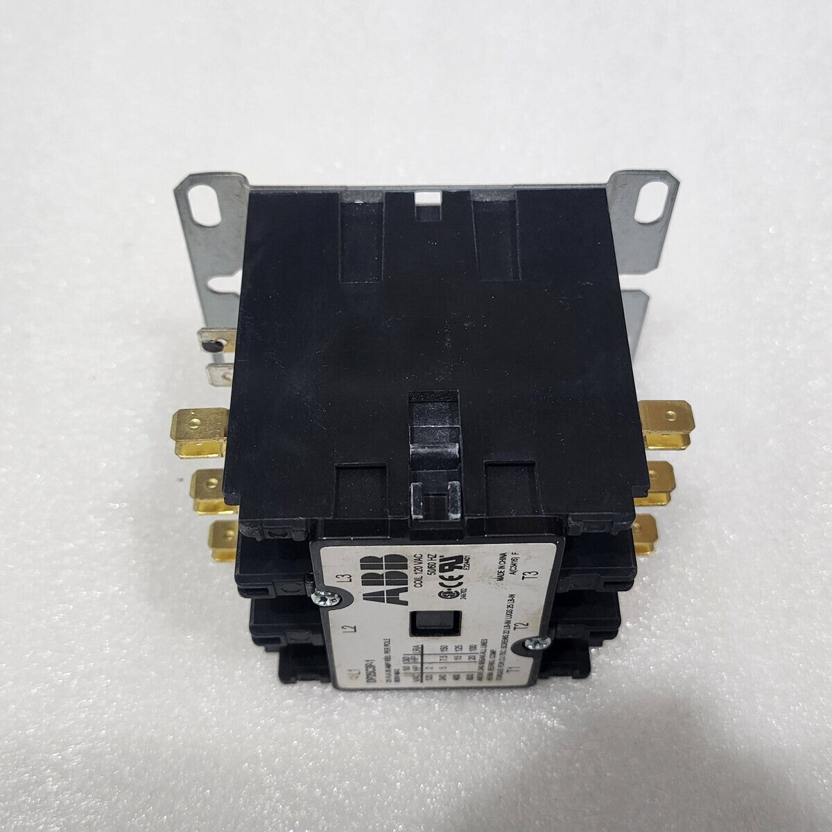 ABB DP25C3P-1 3-POLE DEFINITE PURPOSE CONTACTOR  COIL VOLTAGE 120V