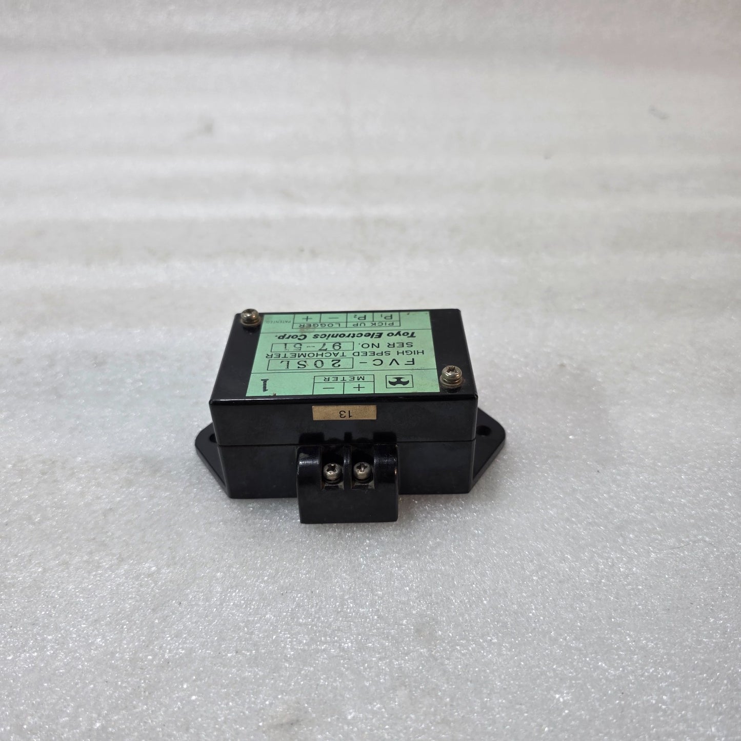 TOYO ELECTRONICS FVC-20SL HIGH SPEED TACHOMETER FREQUENCY TO VOLTAGE CONVERTER