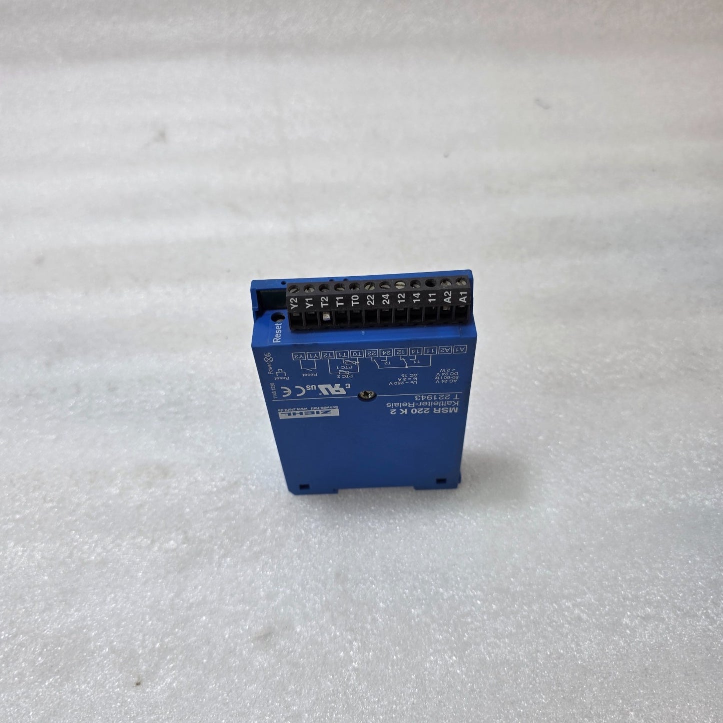ZIEHL MSR 220 K2 PTC THERMISTOR MOTOR PROTECTION RELAY – 24V AC/DC | T 221943
