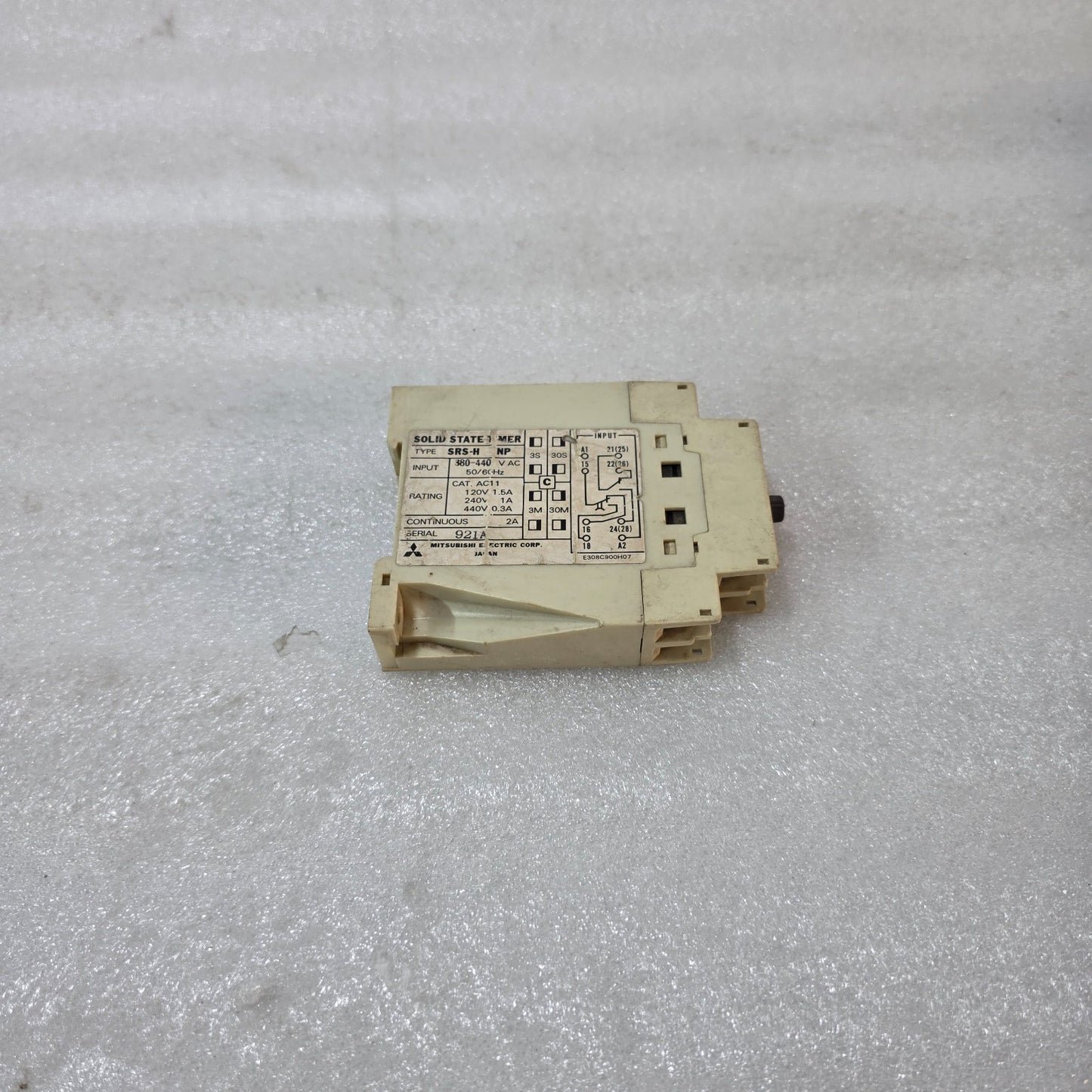 MITSUBISHI SRS-H NP SOLID STATE TIMER 380-440VAC 50/60HZ INDUSTRIAL TIME RELAY