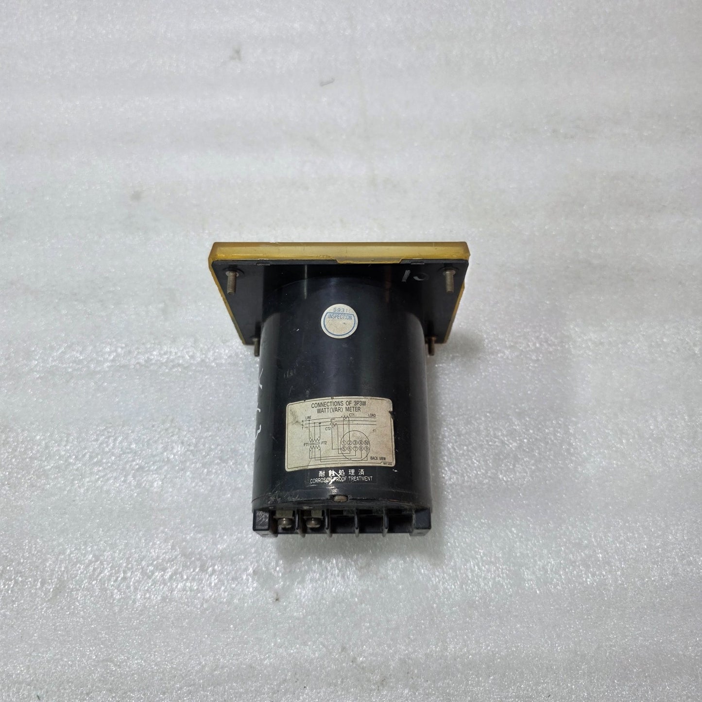 TOYO KEIKI ECF-12NB ANALOG KILOWATT METER 0–600 KW PT 460/115V CT 1000/5A PANEL