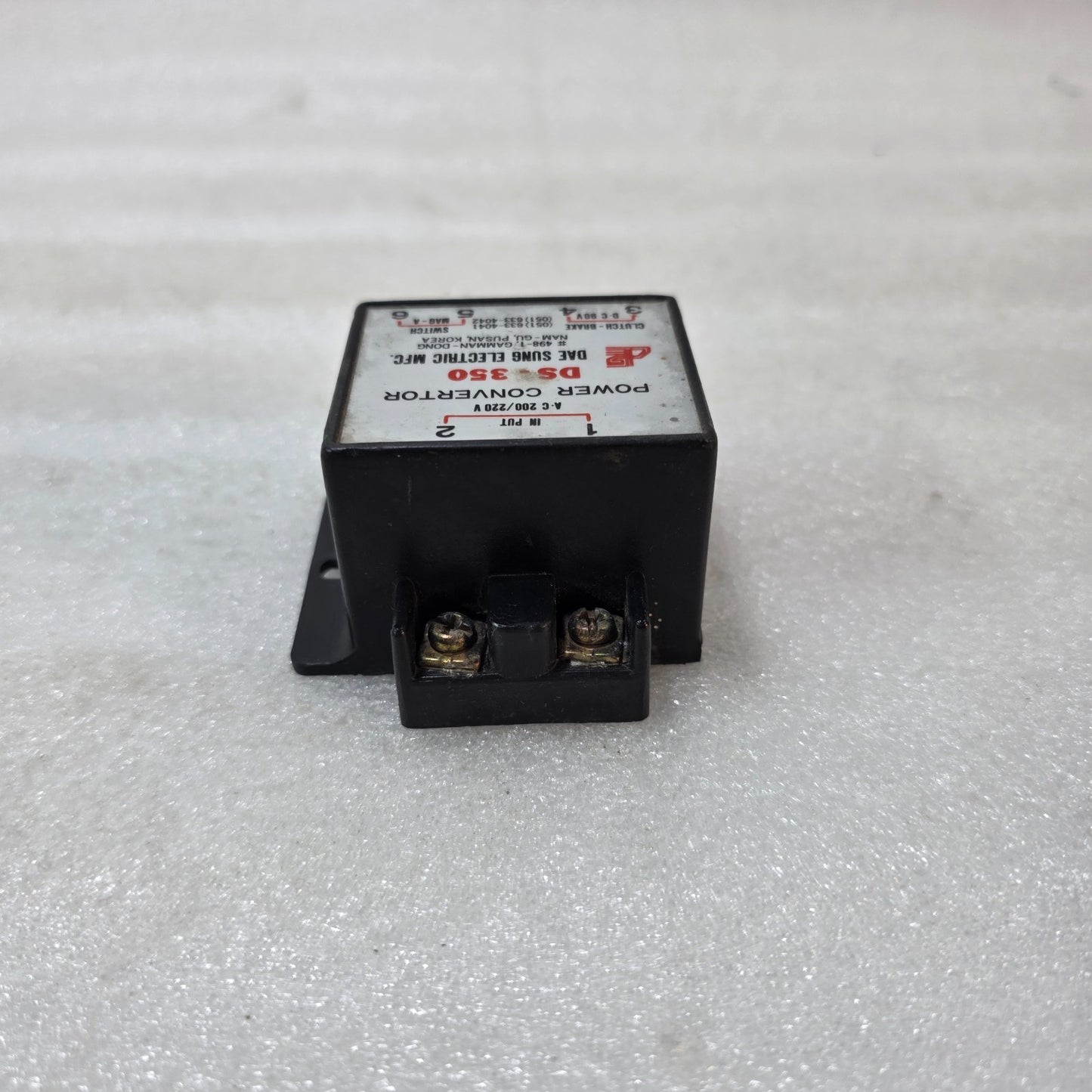 DAE SUNG DS-350 POWER CONVERTER AC 200/220V TO DC 90V CLUTCH BRAKE POWER SUPPLY