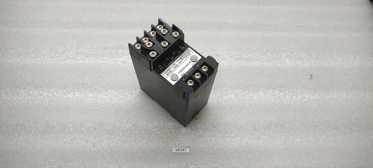 YOKOGAWA 2465 WATT 3P3W POWER LINE TRANSDUCER 69TX2150 24V DC PT 460:115V