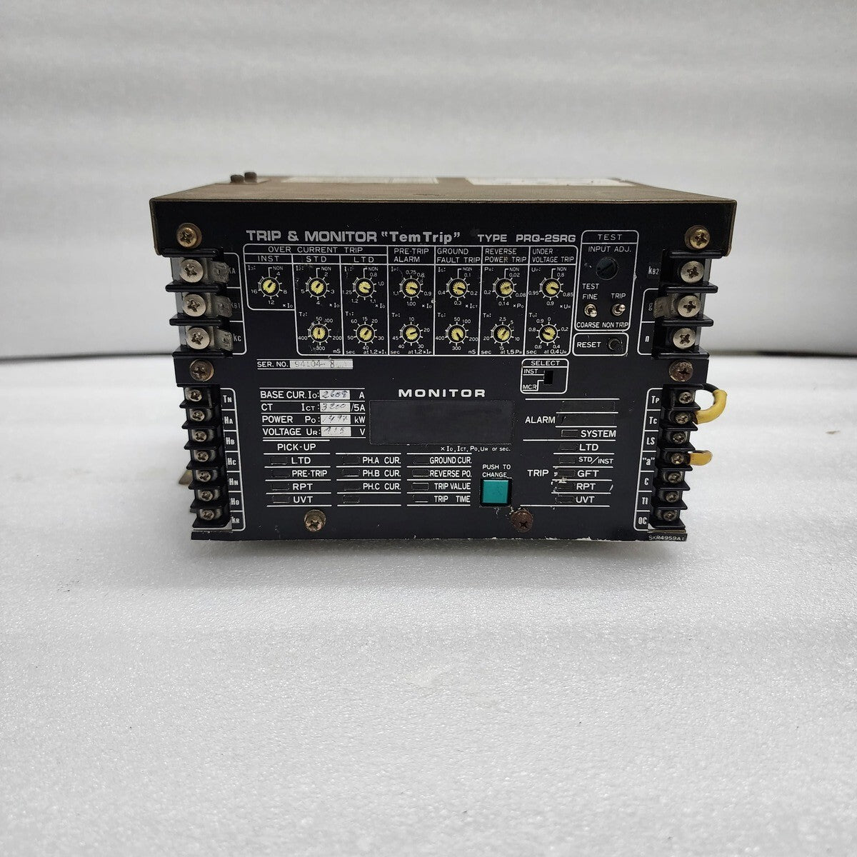 PRQ-2SRG TRIP & MONITOR TEM TRIP 2609A CT 3200/5A 415V