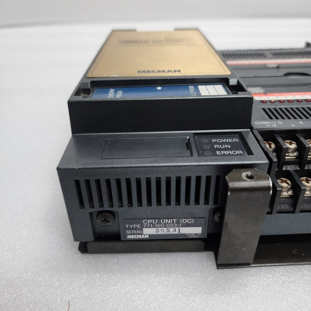 MECMAN IPC 500J CPU UNIT 771-150-023-1 PROGRAMMABLE CONTROLLER WITH I/O MODULES