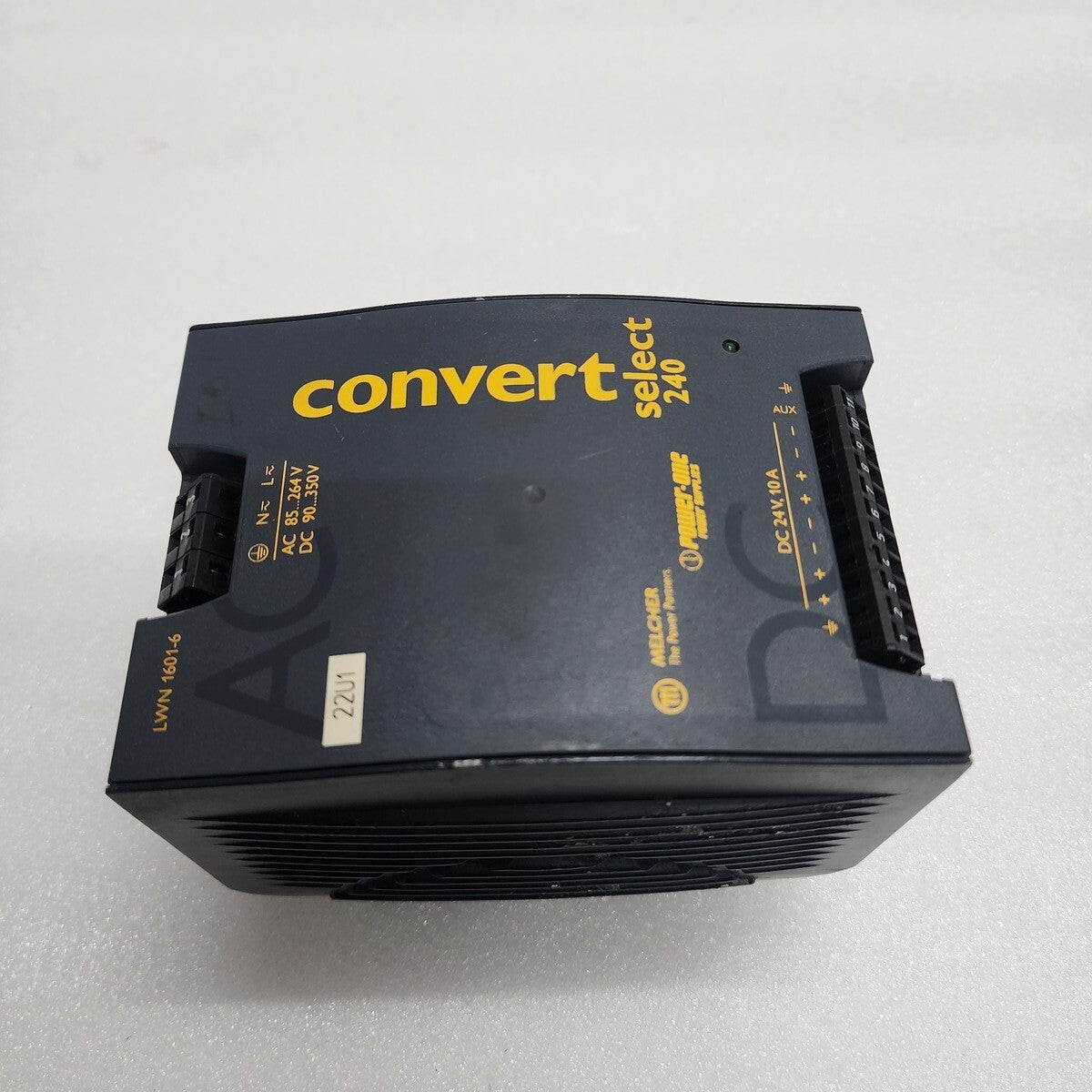 MELCHER POWER-ONE CONVERT SELECT 240 LWN 1601-6 POWER SUPPLY 24VDC 10A