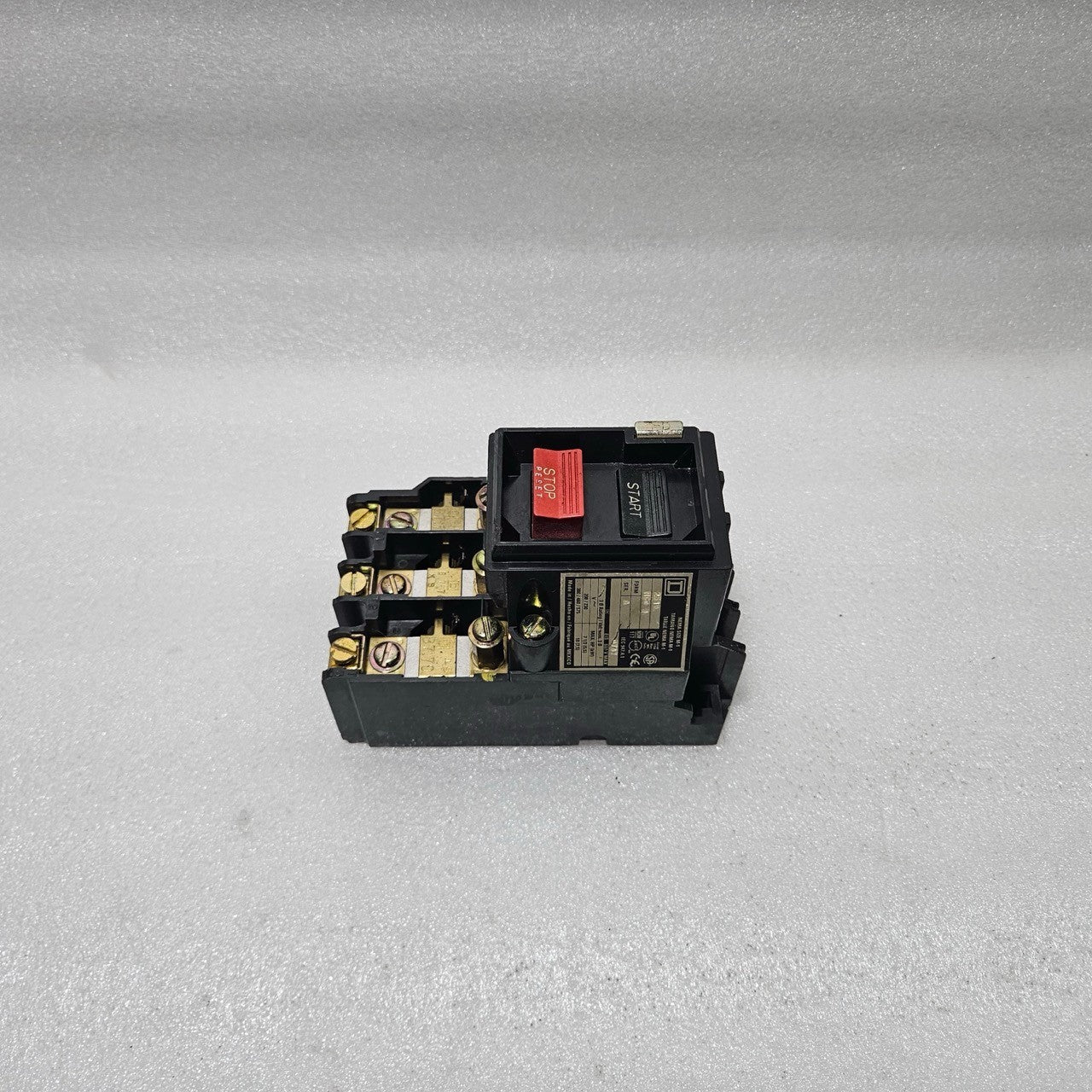 SQUARE D 2510-MCO-3 MANUAL MOTOR STARTER NEMA SIZE M-1 600V 3-PHASE INDUSTRIAL C