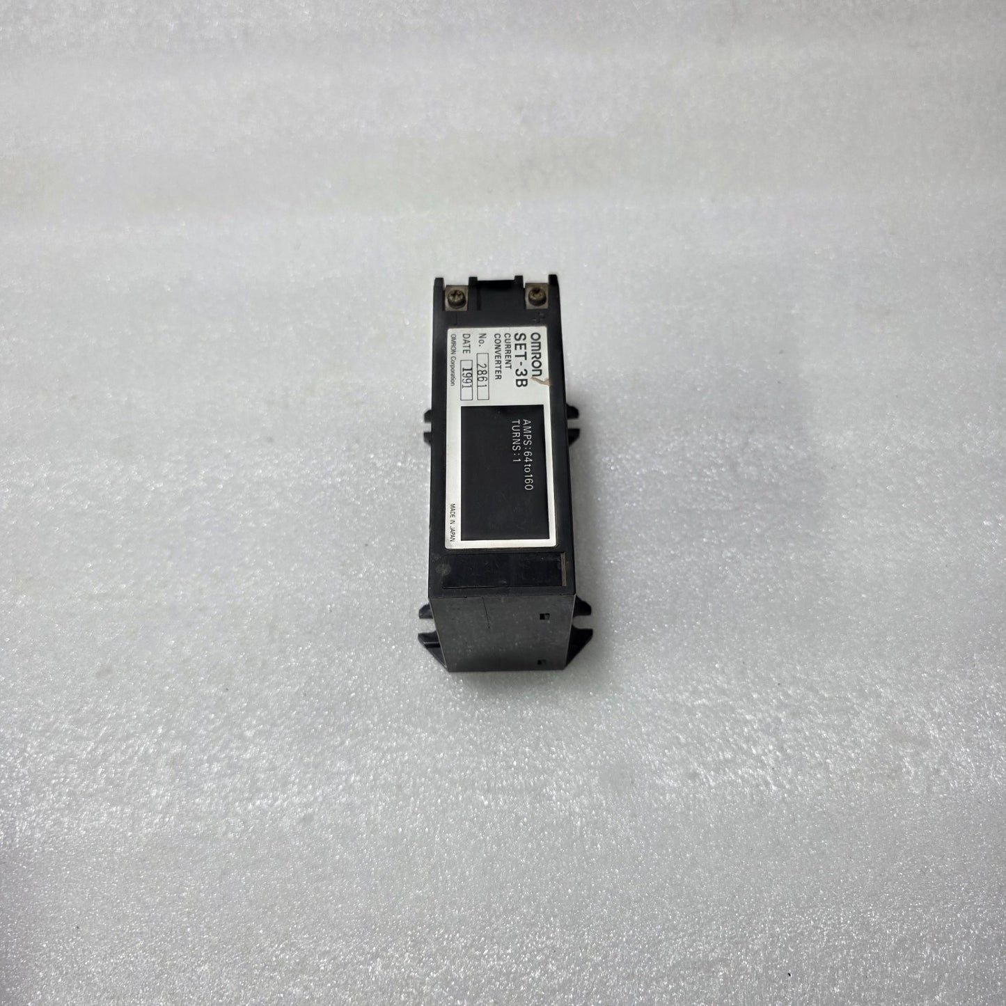 OMRON SET-3B CURRENT CONVERTER, 64–160A, MOTOR PROTECTION ACCESSORY, JAPAN MADE