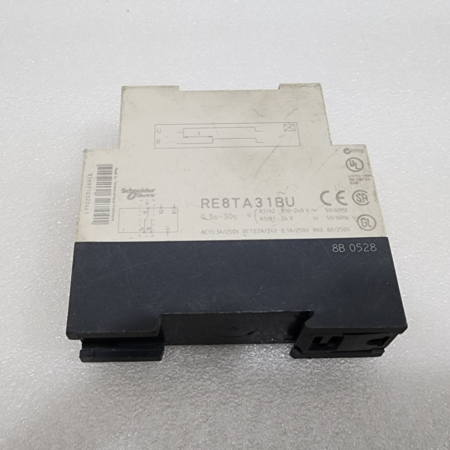 RE8TA31BU TIMING RELAY 110-240VAC/24VAC-DC 0.3S-30S
