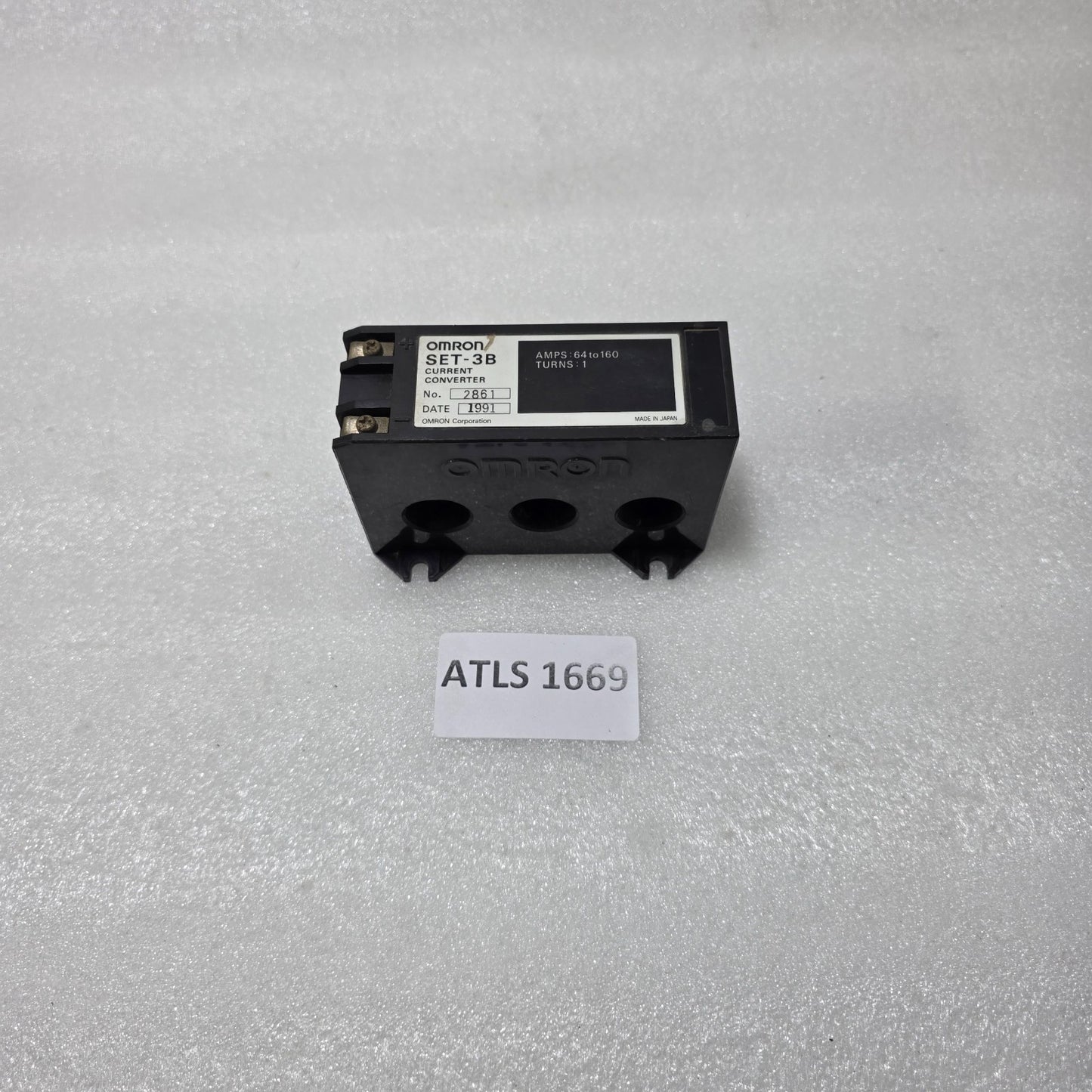 OMRON SET-3B CURRENT CONVERTER, 64–160A, MOTOR PROTECTION ACCESSORY, JAPAN MADE
