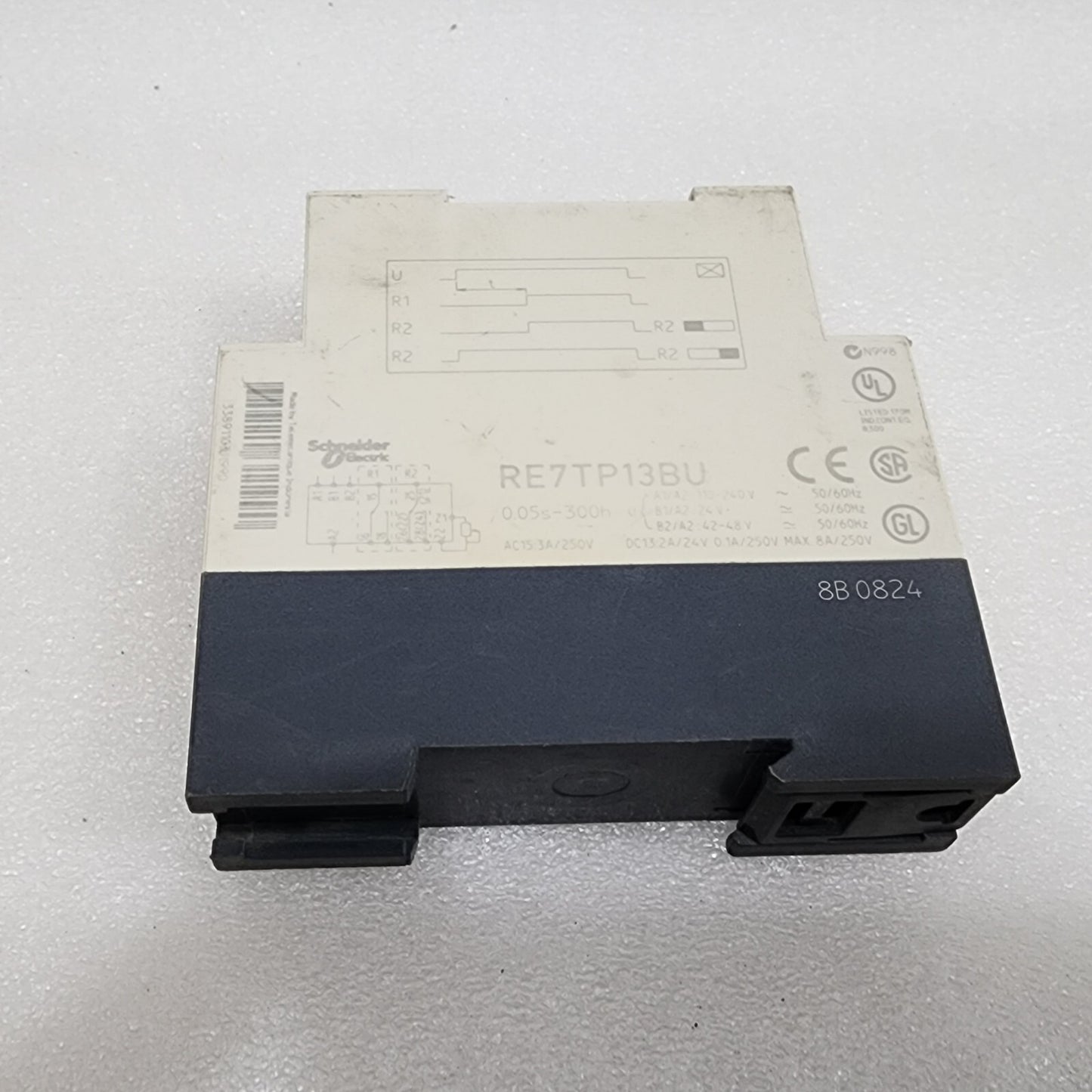 RE7TP13BU ON DELAY TIMING RELAY 110-240VAC/24VAC-DC/42-48VAC-DC