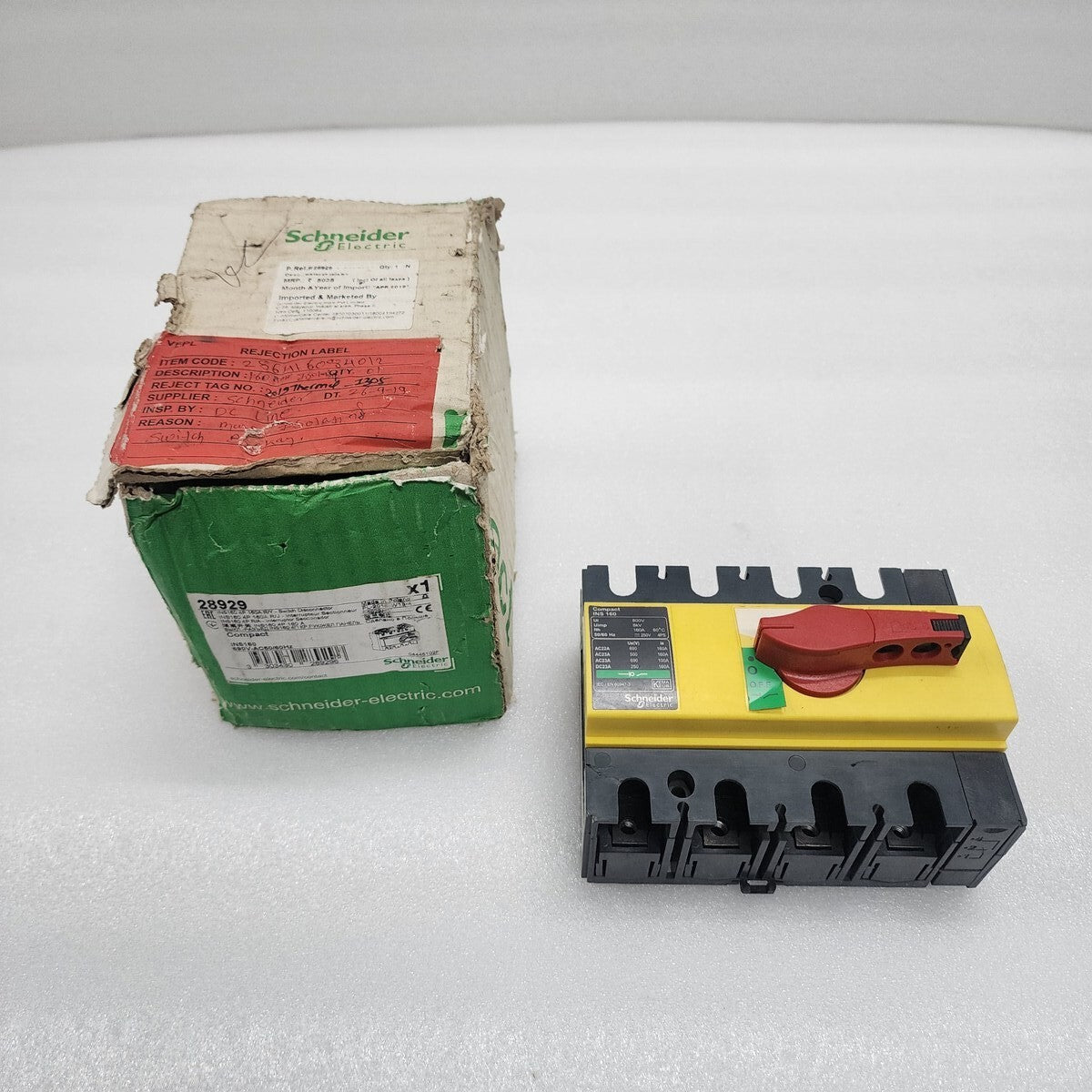 INS 160 4-POLE SWITCH DISCONNECTOR 28929