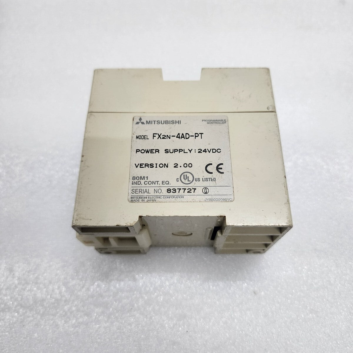 MITSUBISHI FX2N-4AD-PT PLC PROGRAMMABLE CONTROLLER 24V DC
