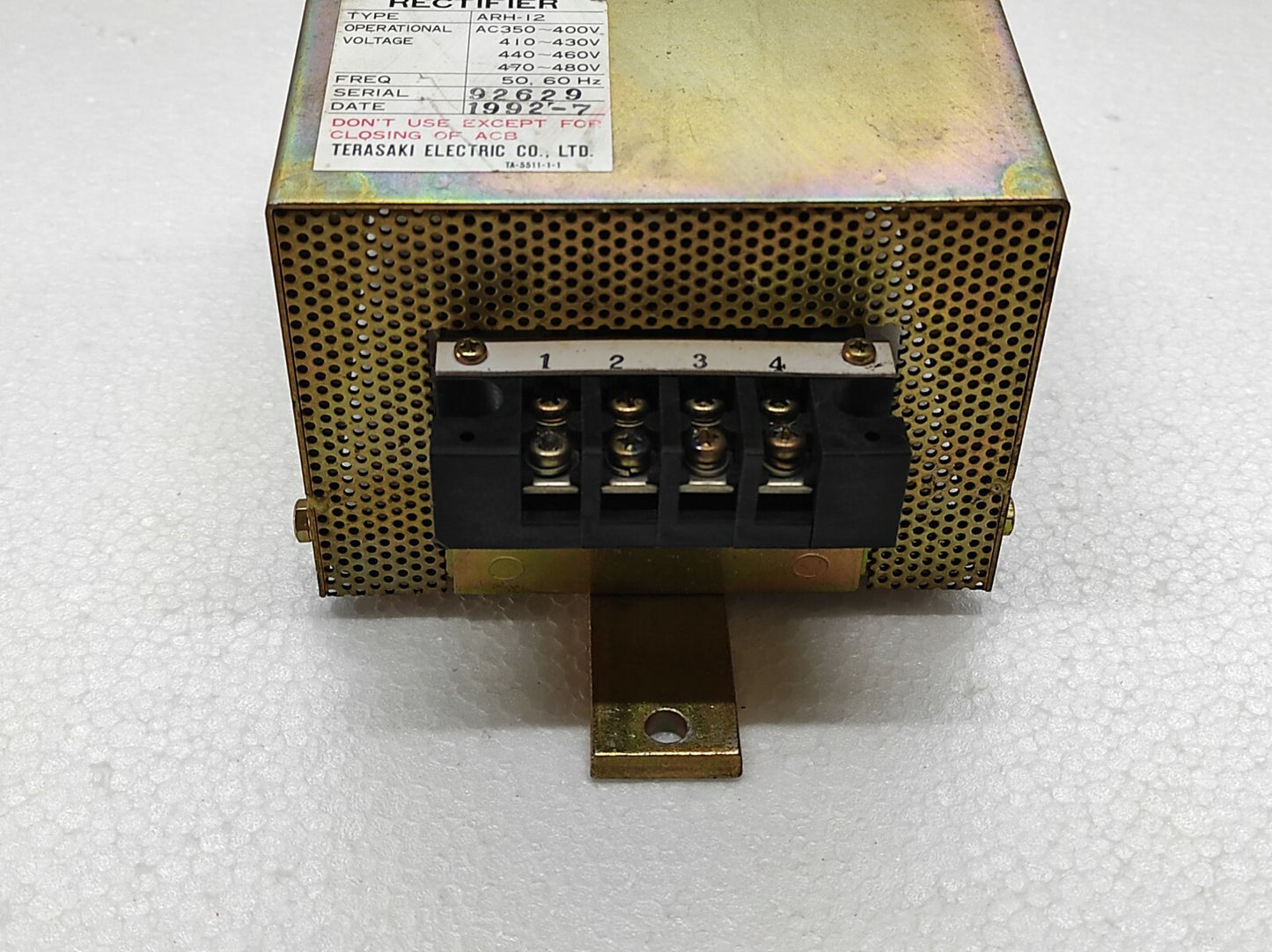 Terasaki ARH-12 Rectifier 350-400V AC