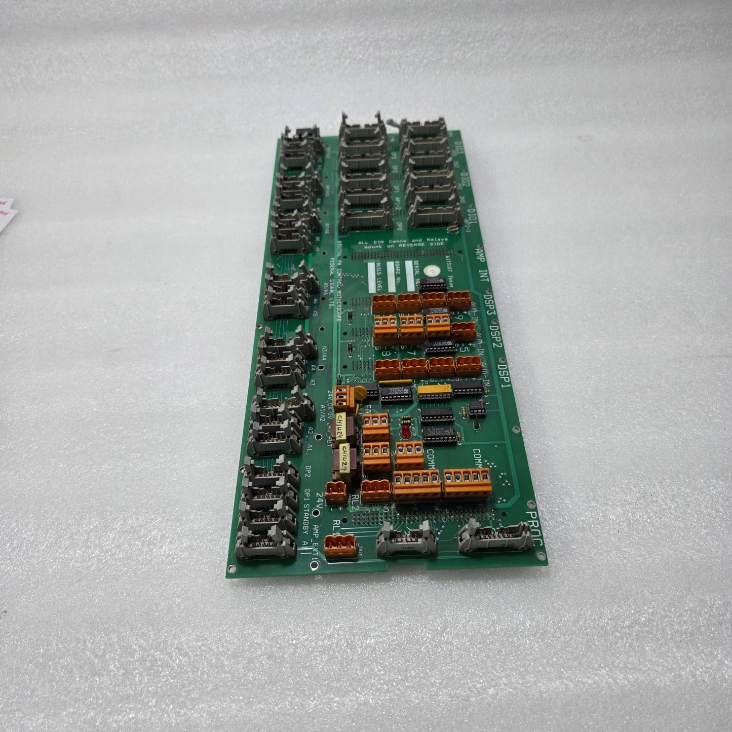 FEDERAL SIGNAL DIGITAL PA CONTROL MOTHERBOARD 6173107 ISSUE 2 A5/A6