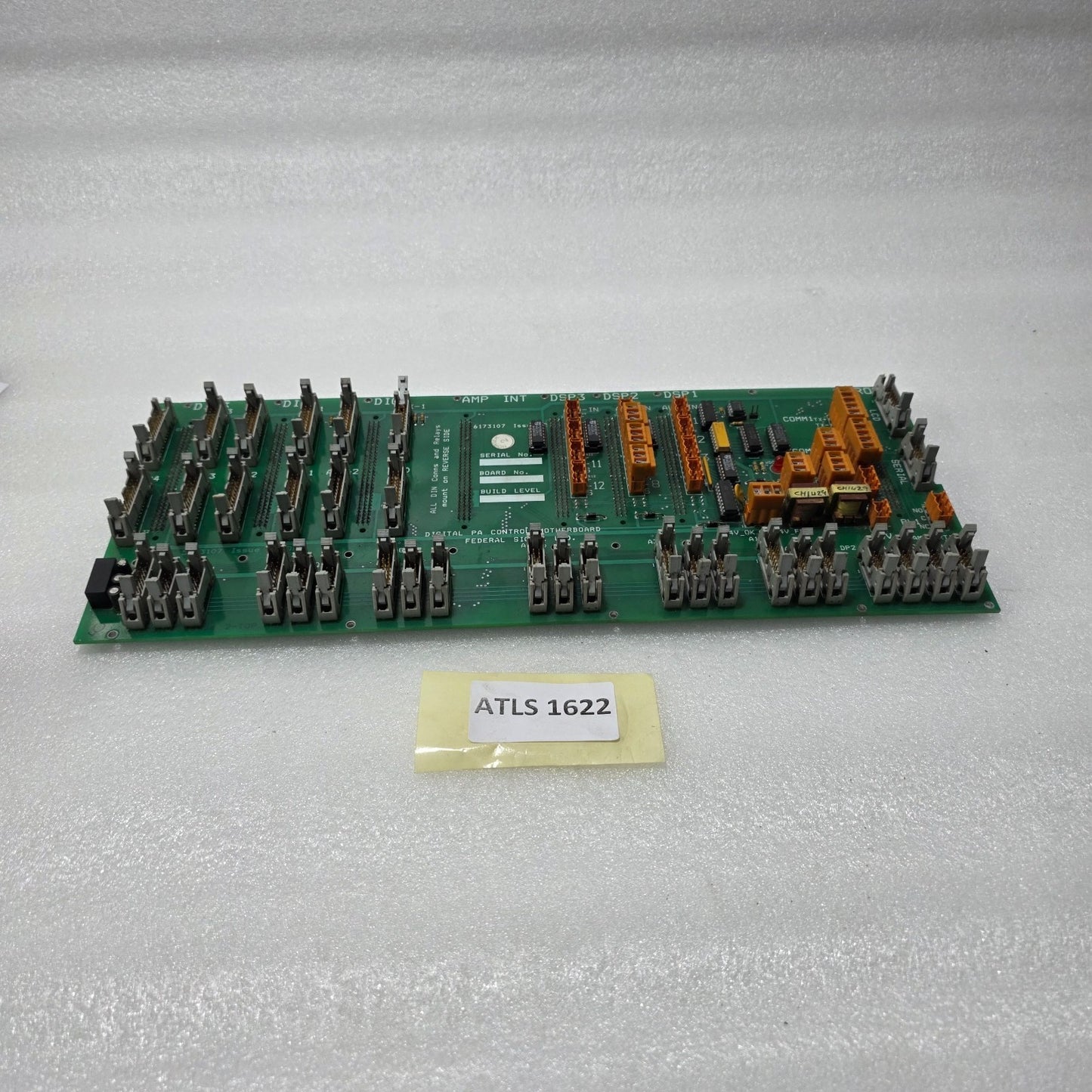 FEDERAL SIGNAL DIGITAL PA CONTROL MOTHERBOARD 6173107 ISSUE 2 A5/A6