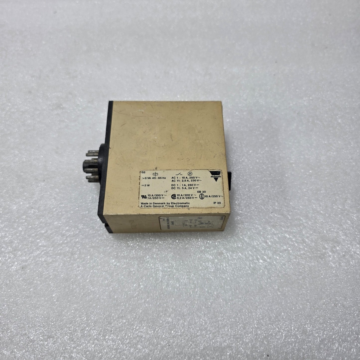 ELECTROMATIC SM 155 230 TACHOMETER RELAY, 1,000–10,000 RPM, 230V AC, 50/60HZ