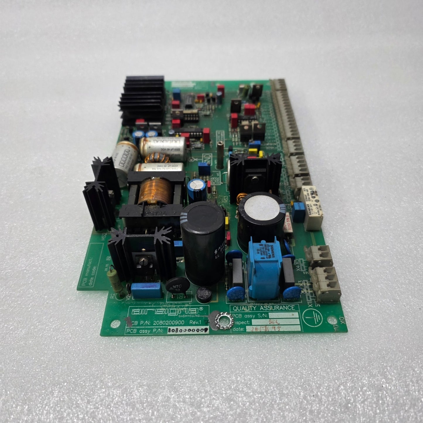 AIRSIGNA PCB ASSEMBLY 2080200900 REV.1 INDUSTRIAL CONTROL BOARD