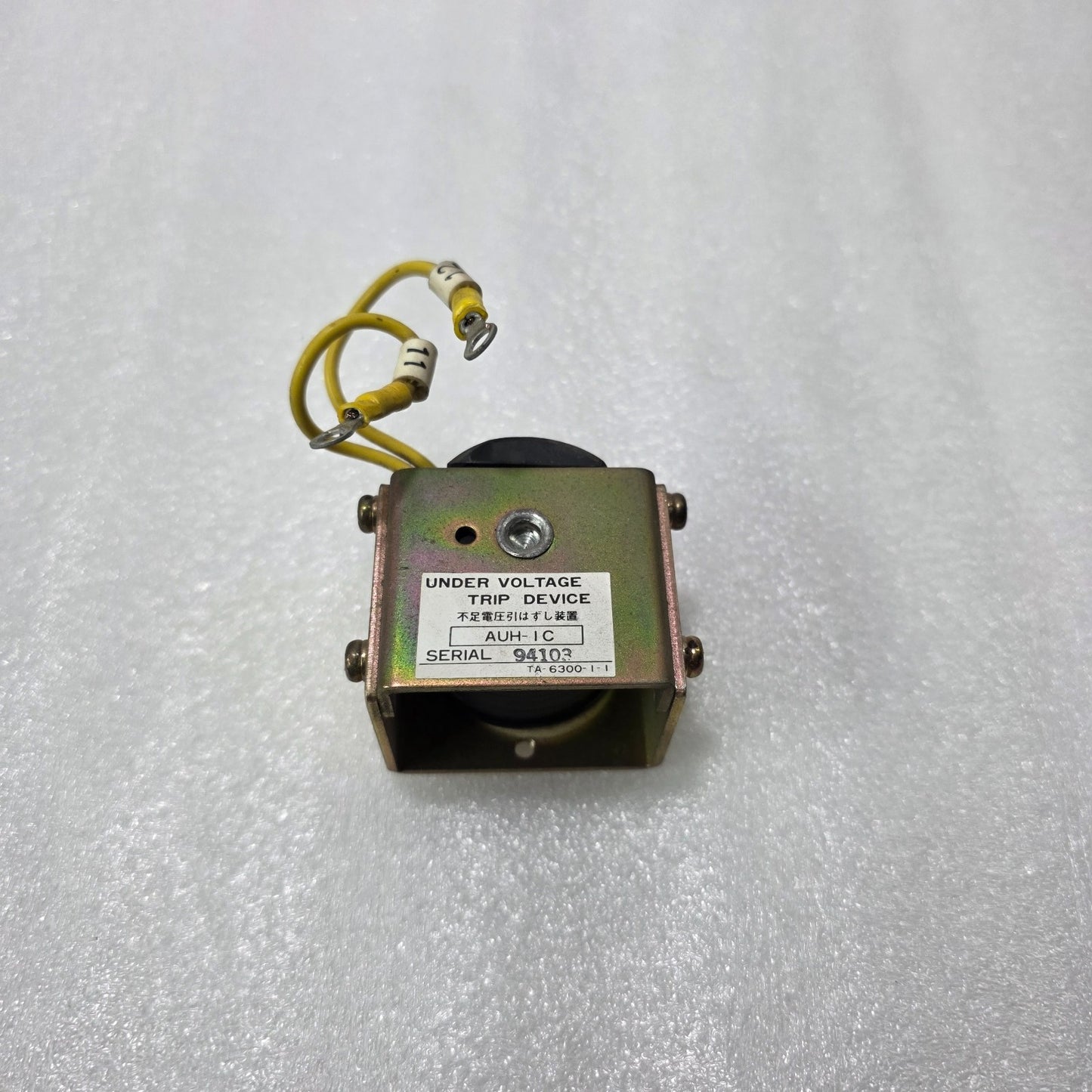 UNDER VOLTAGE TRIP DEVICE AUH-IC TA-6300-1-1 | INDUSTRIAL PROTECTION RELAY