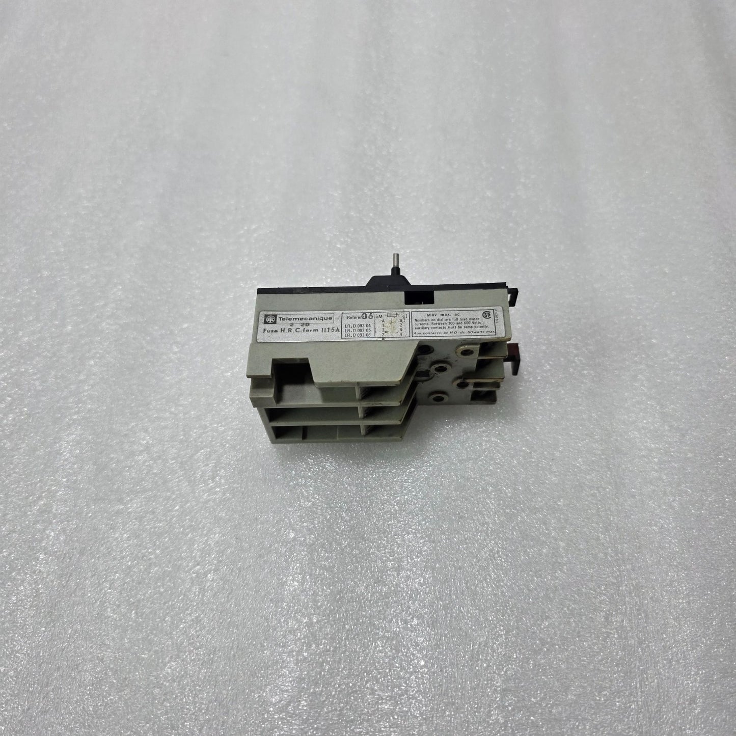 TELEMECANIQUE LR1-D09 306 THERMAL OVERLOAD RELAY 1.0–1.6A MOTOR PROTECTION
