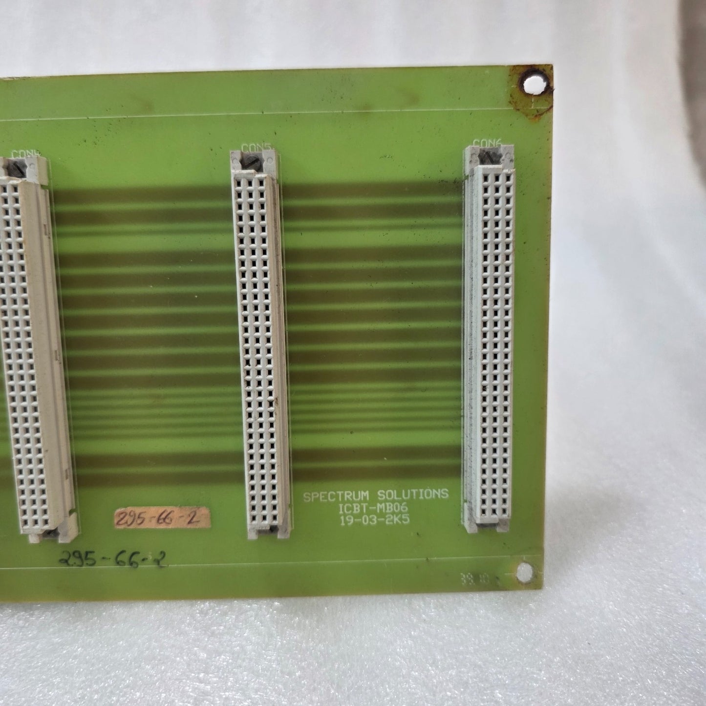 SPECTRUM SOLUTIONS ICBT-MB06 PCB BOARD | INDUSTRIAL CONTROL MODULE | REV 19-03-2