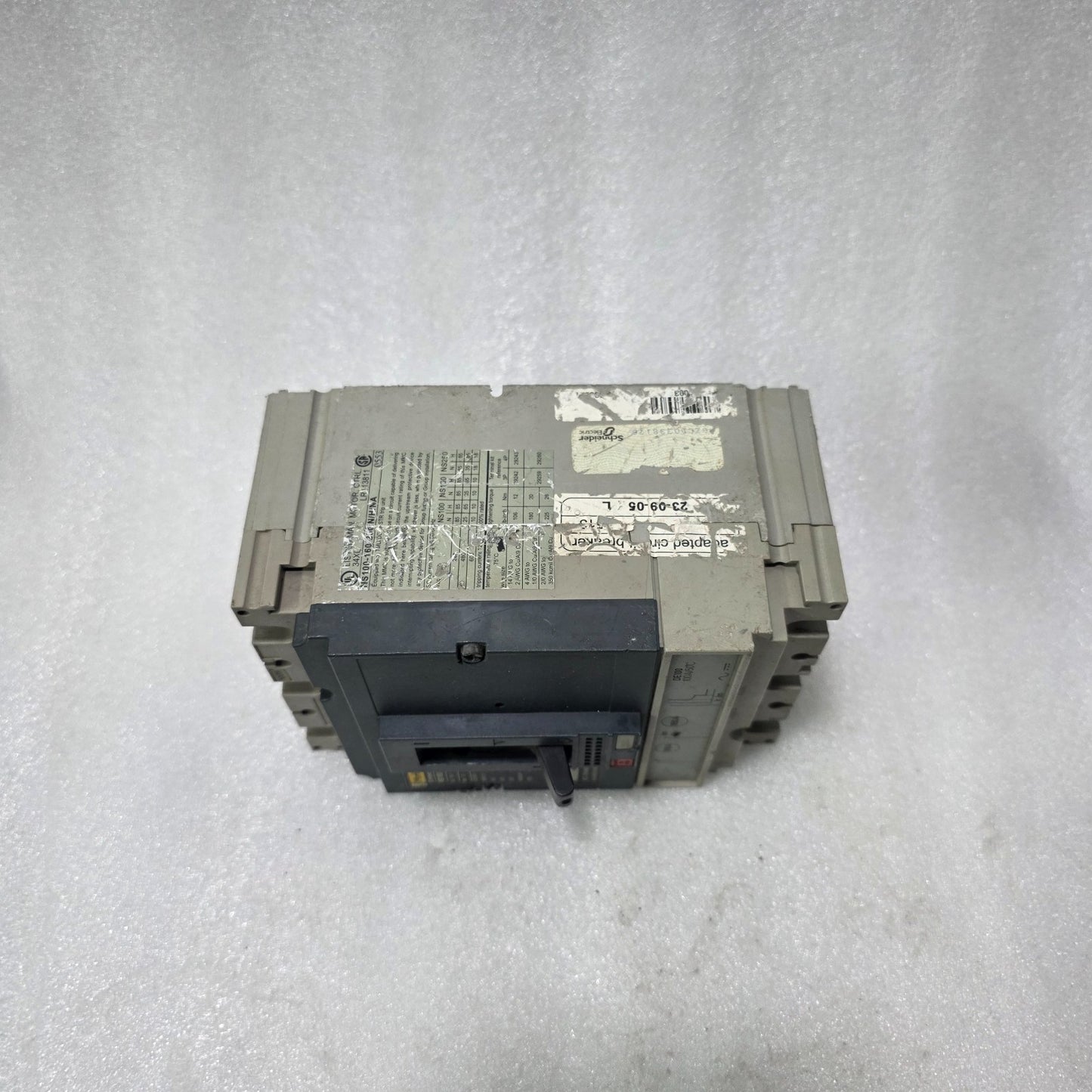 MERLIN GERIN COMPACT NS100N MCCB, 100A, 3-POLE, 690V AC, THERMAL-MAGNETIC (DE100