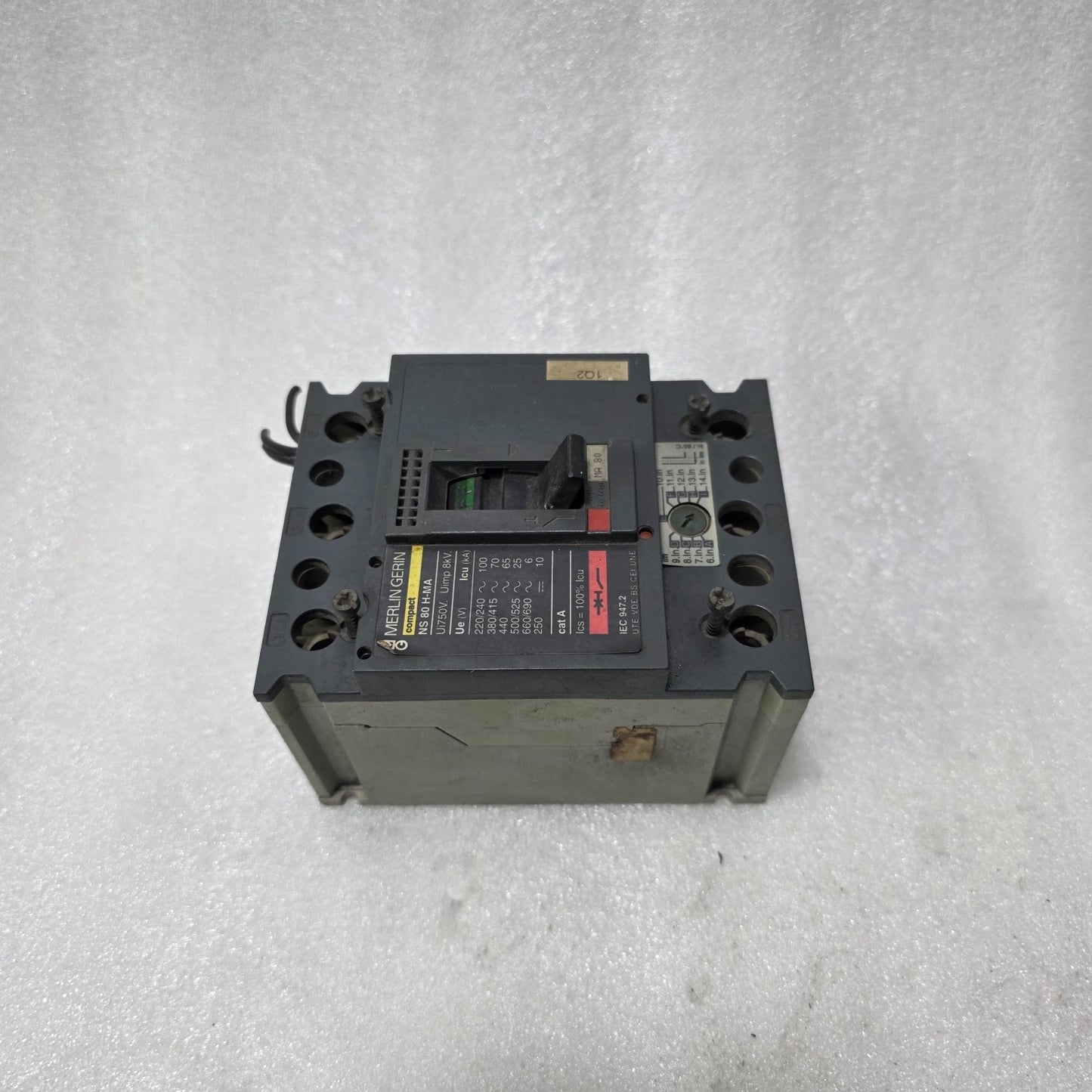 MERLIN GERIN COMPACT NS80H-MA 80A 3P MCCB MOTOR PROTECTION CIRCUIT BREAKER 100KA