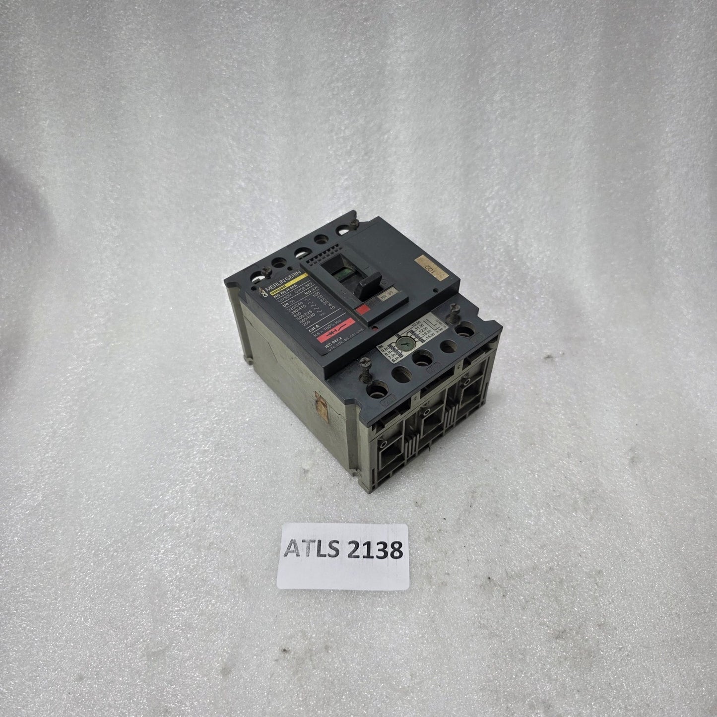 MERLIN GERIN COMPACT NS80H-MA 80A 3P MCCB MOTOR PROTECTION CIRCUIT BREAKER 100KA