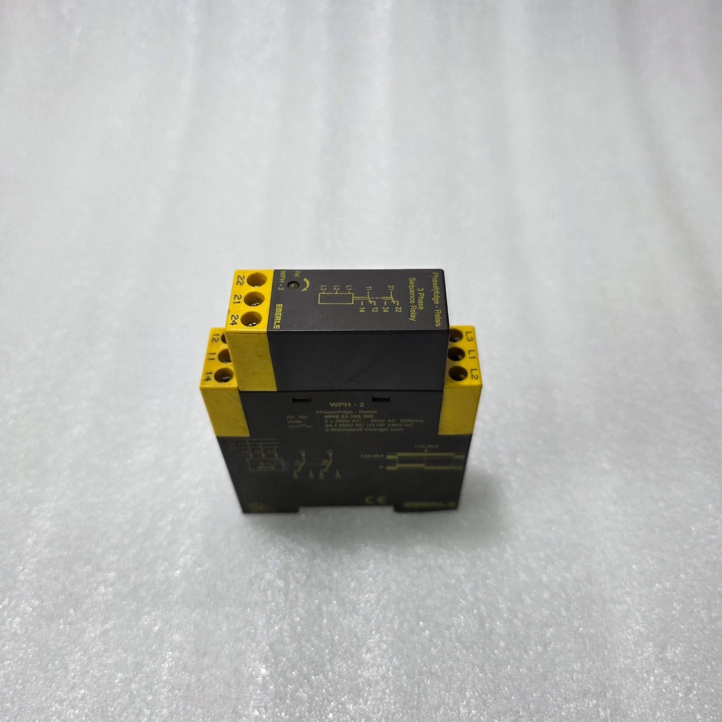 EBERLE WPH-2 PHASE SEQUENCE RELAY 0800 23 162 300 | 3 PHASE 200–460V AC