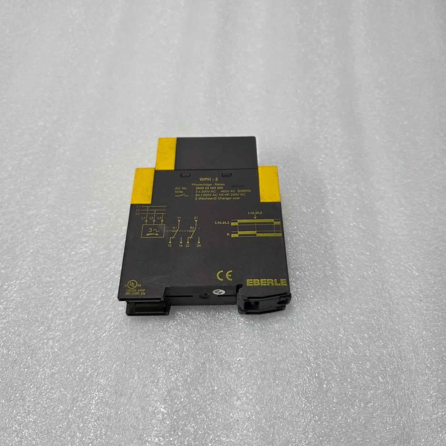 EBERLE WPH-2 PHASE SEQUENCE RELAY 0800 23 162 300 | 3 PHASE 200–460V AC