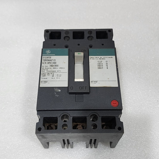 GE THED136090 3-POLE CIRCUIT BREAKER 90A GENERAL ELECTRIC