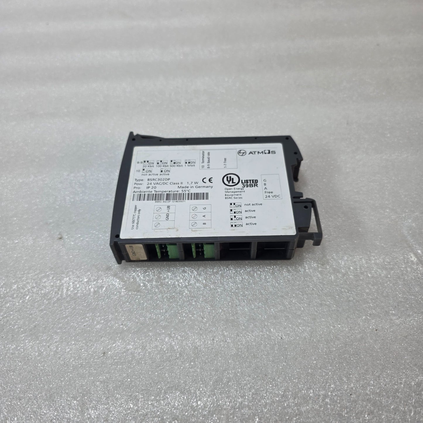 ATMOS BSRC302DP OPEN ENERGY MANAGEMENT MODULE 24VAC/DC CLASS II 1.7W