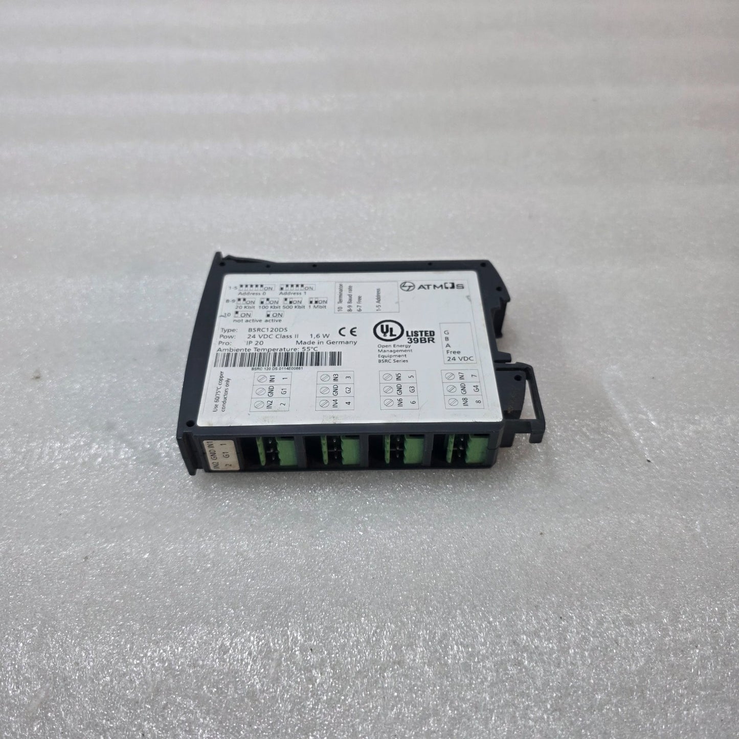 ATMOS BSRC120DS OPEN ENERGY MANAGEMENT MODULE 24VDC INDUSTRIAL CONTROL UNIT MADE