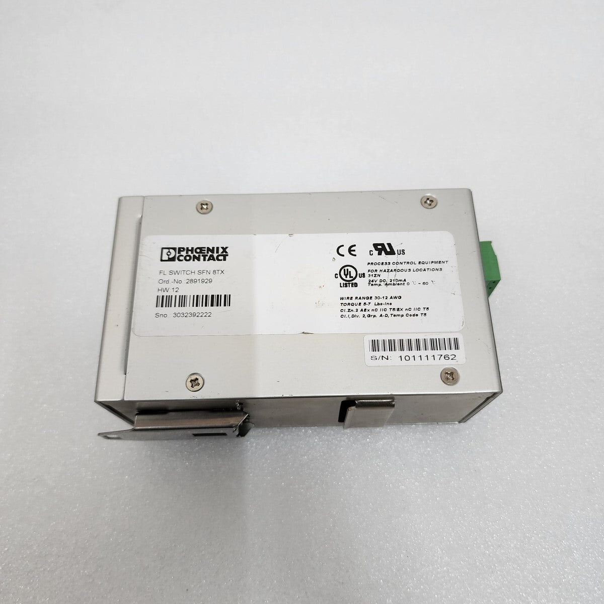 PHOENIX CONTACT FL SWITCH SFN 8TX INDUSTRIAL ETHERNET SWITCH 2891929