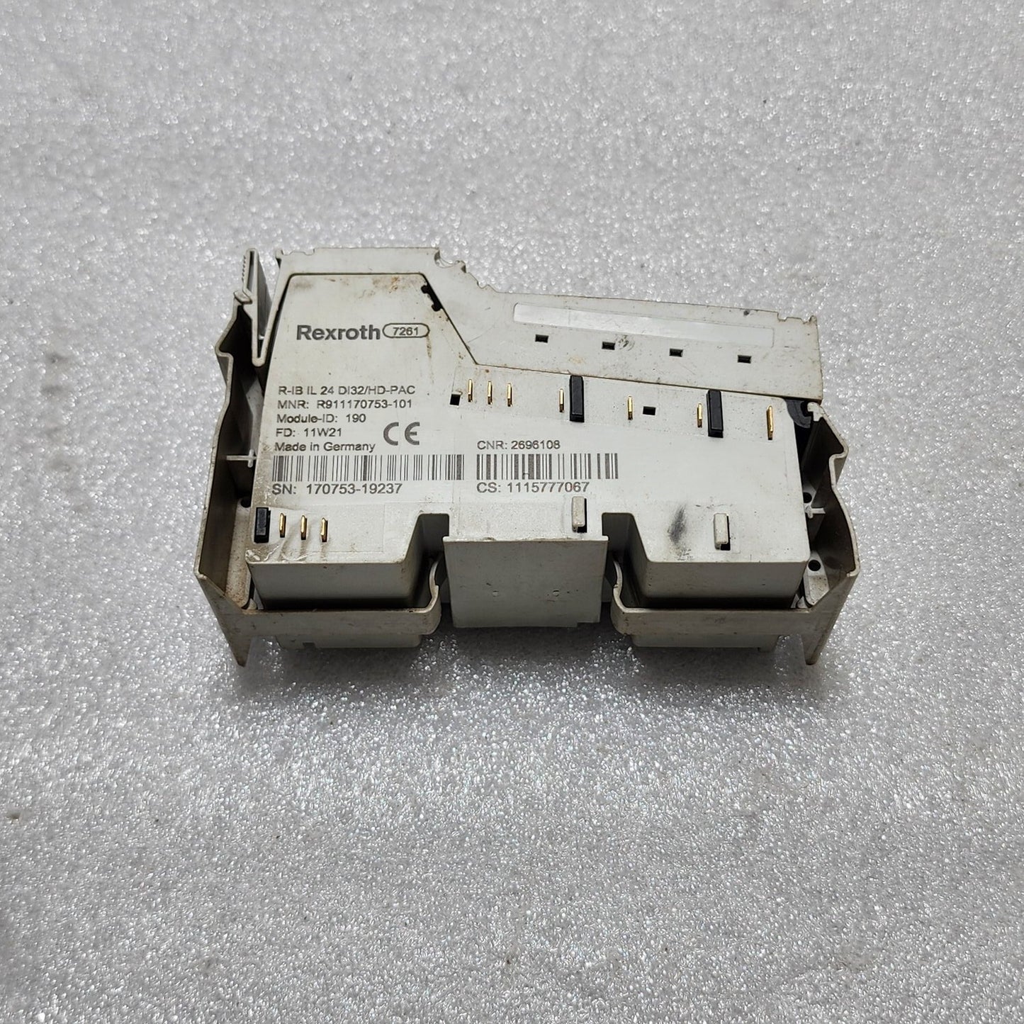 REXROTH R-IB IL 24 DI32/HD-PAC DIGITAL MODULE R911170753-101