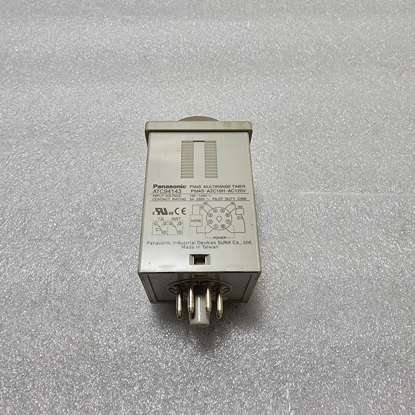 PANASONIC ATC94143 MULTIRANGE TIMER PM4S-A2C10H-AC120V 100-120VAC