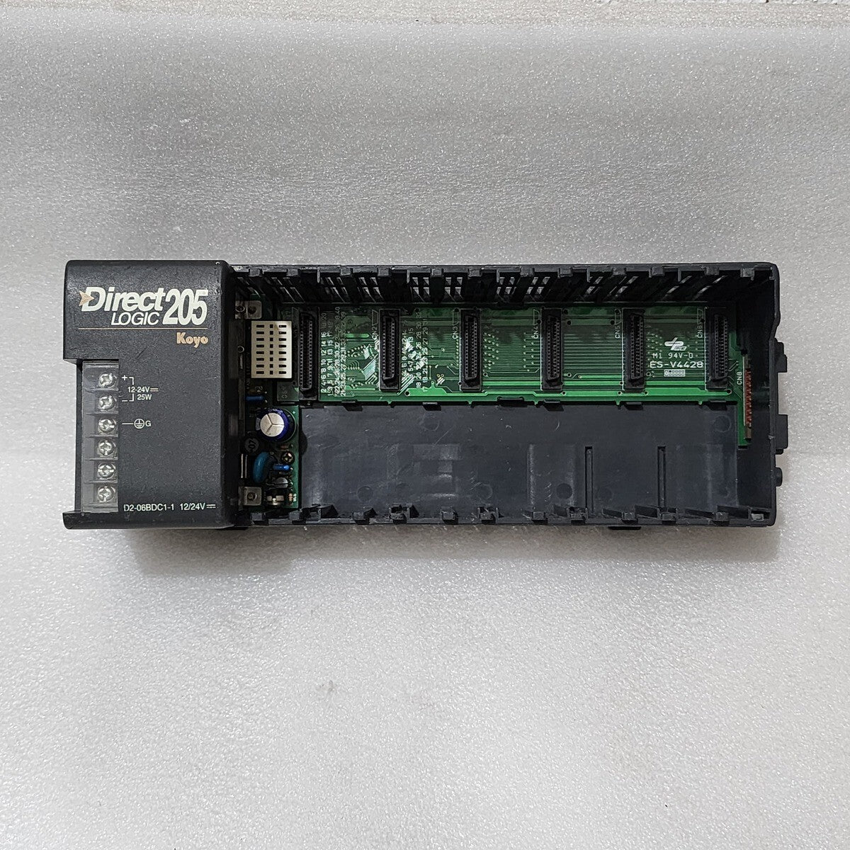 KOYO D2-06BDC1-1 DIRECT LOGICE 205 POWER SUPPLY WITH RACK