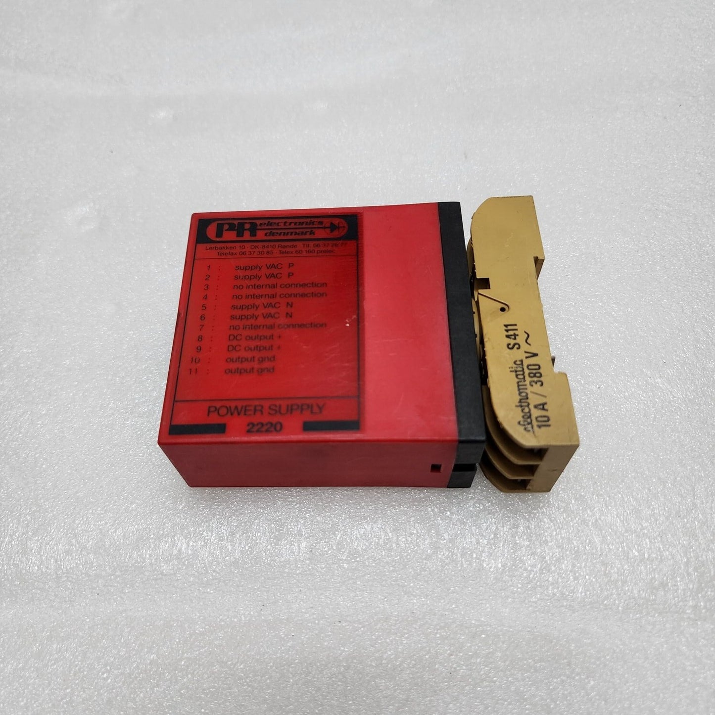PR ELECTRONICS 2220 POWER SUPPLY 2220-B1 220VAC