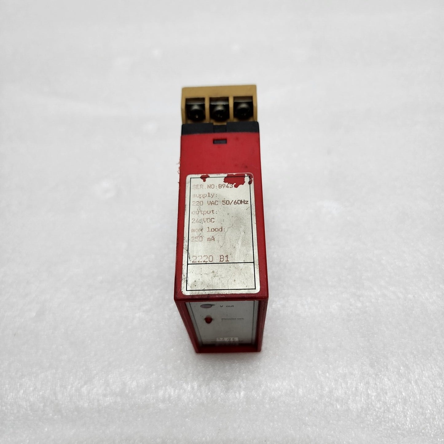 PR ELECTRONICS 2220 POWER SUPPLY 2220-B1 220VAC