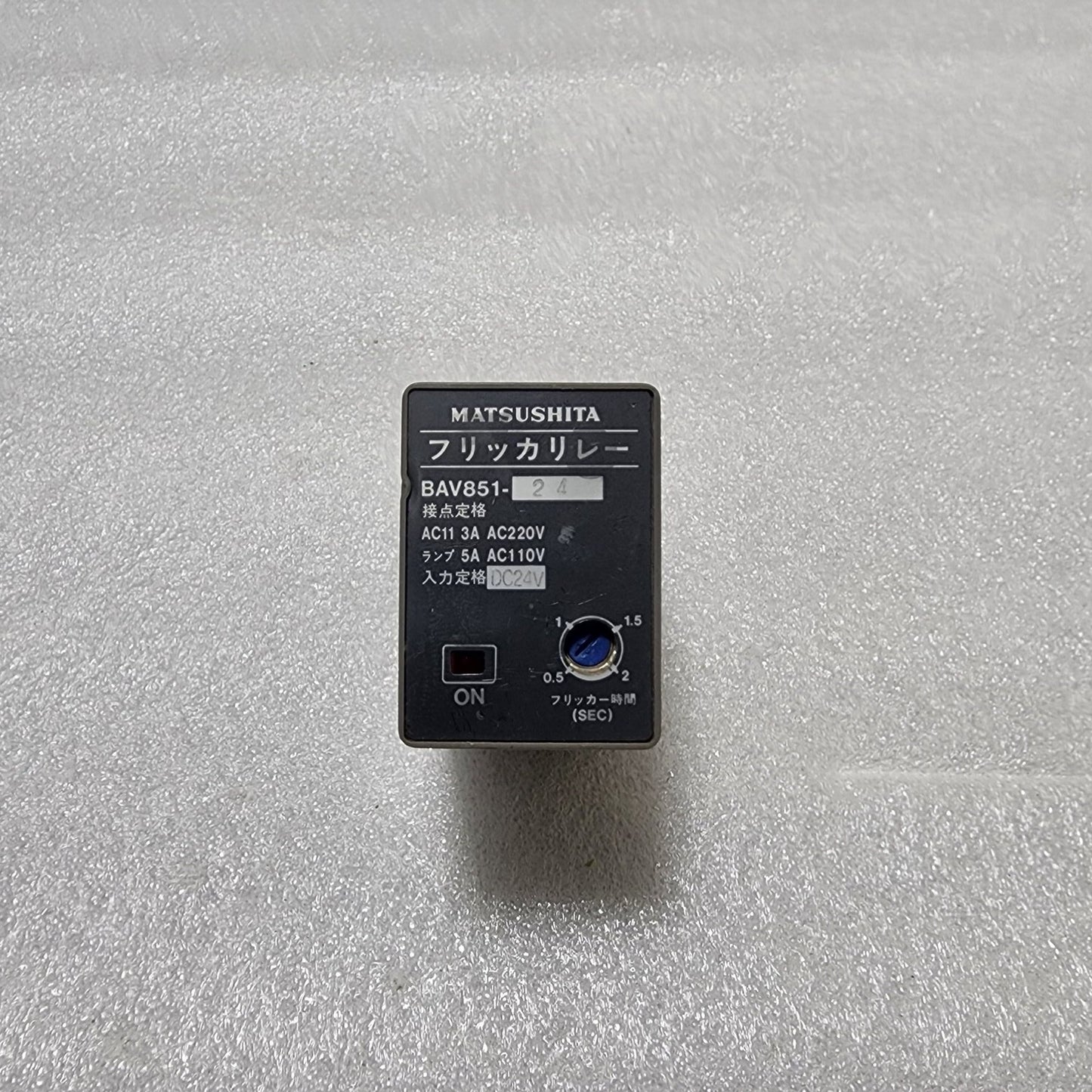 MATSUSHITA BAV851-24 FLICKER RELAY 24VDC