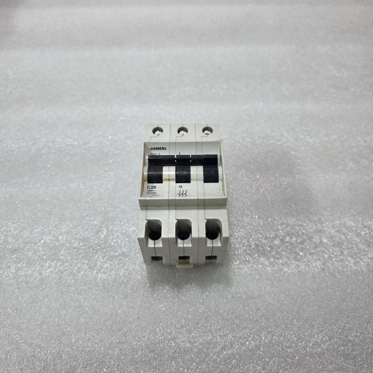 SIEMENS 5SX1 3 C20 3 POLE MCB 20A 380V INDUSTRIAL MINIATURE CIRCUIT BREAKER