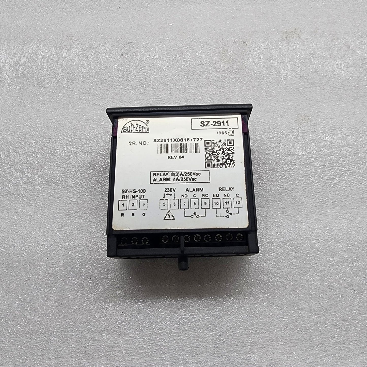 SUB-ZERO SZ-2911 TEMPERATURE CONTROLLER 230V