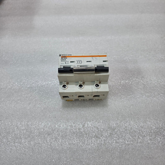 MERLIN GERIN MULTI9 NC100 D63A 3 POLE MCB 380/415V 10KA CIRCUIT BREAKER