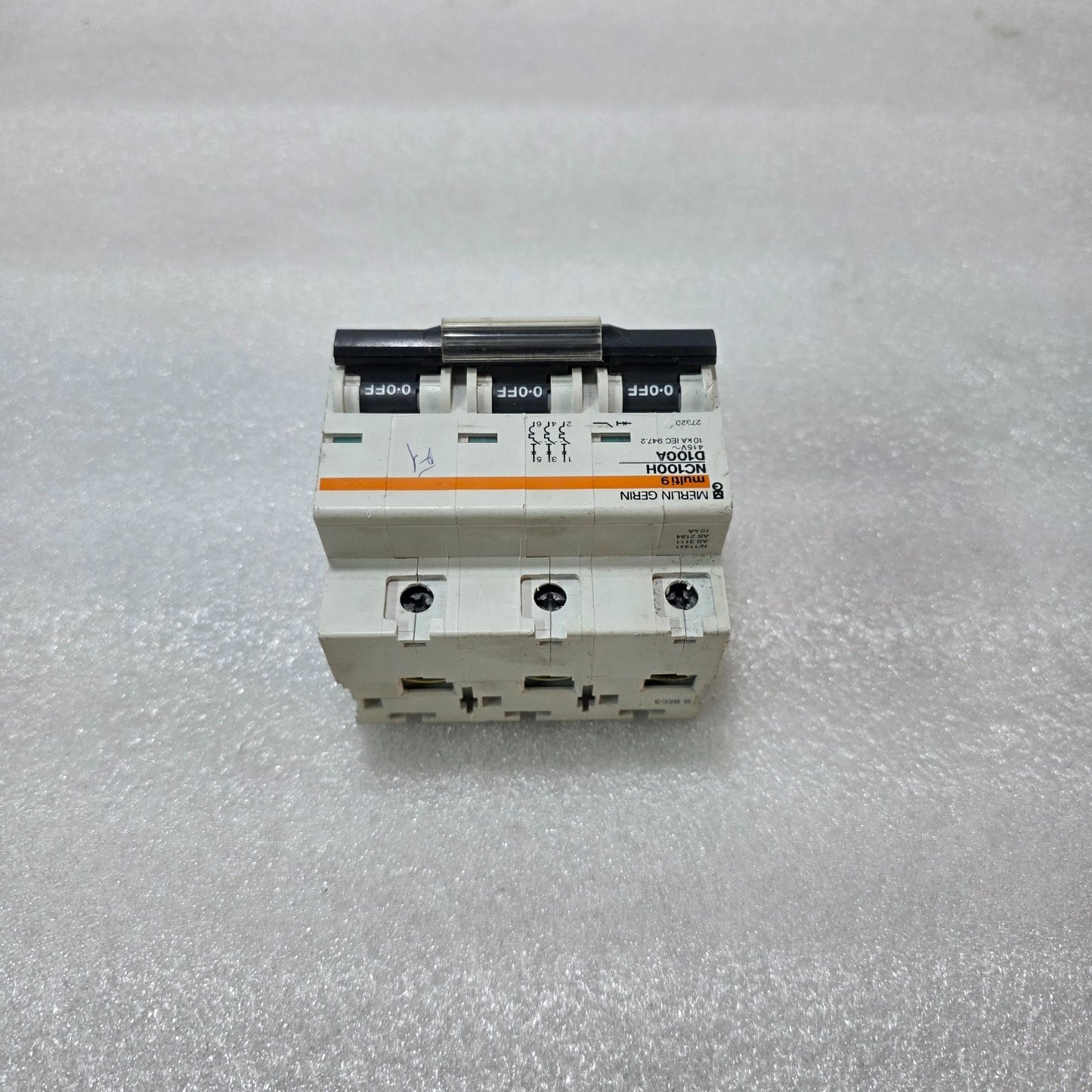 MERLIN GERIN MULTI9 NC100H D100A 3 POLE MCB 415V 10KA CIRCUIT BREAKER
