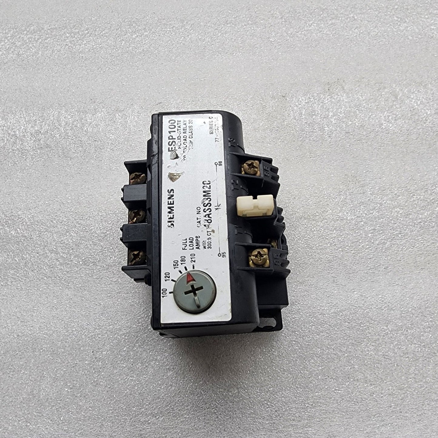 SIEMENS 48ASS3M20 ESP100 SOLID STATE OVERLOAD RELAY  100-210A