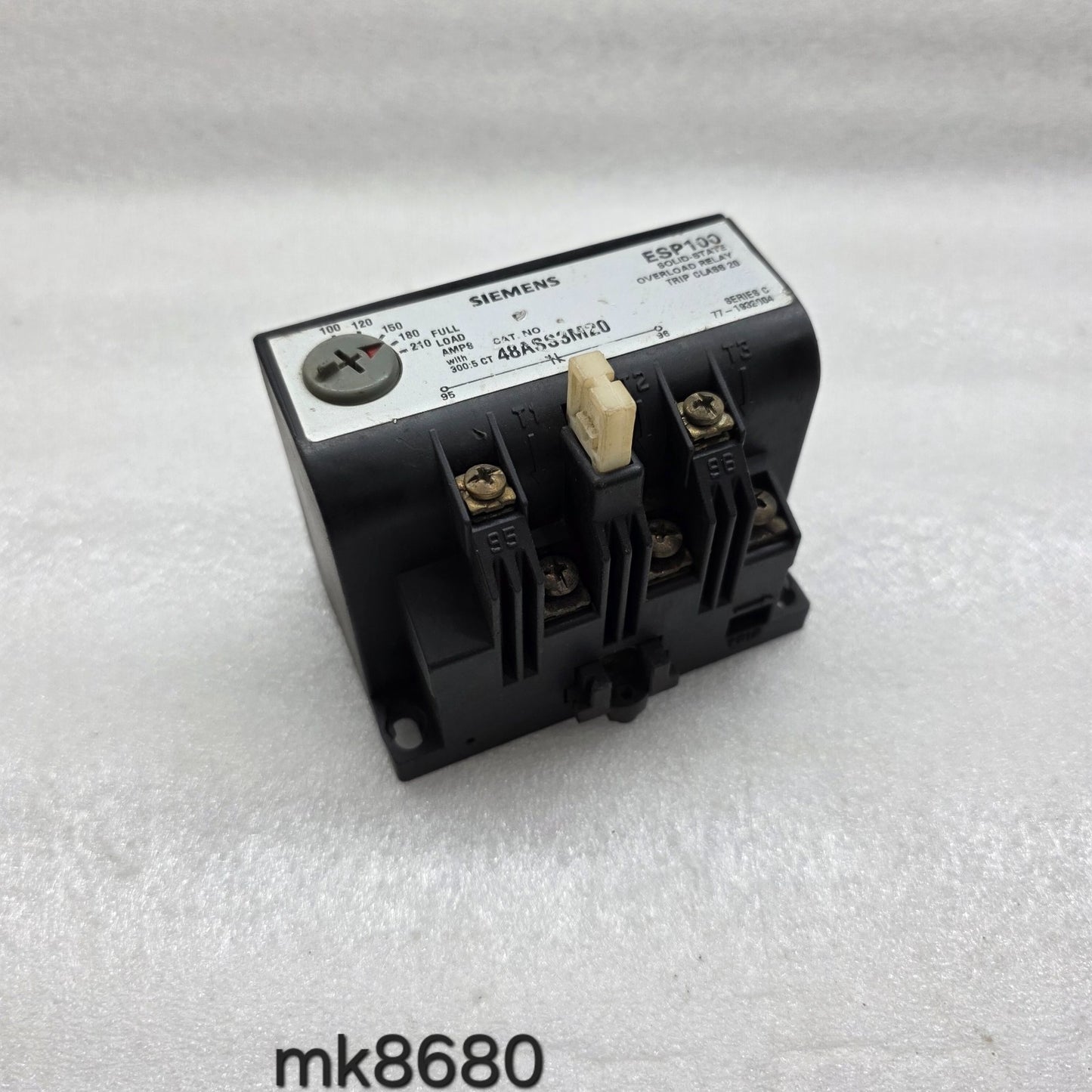 SIEMENS 48ASS3M20 ESP100 SOLID STATE OVERLOAD RELAY  100-210A