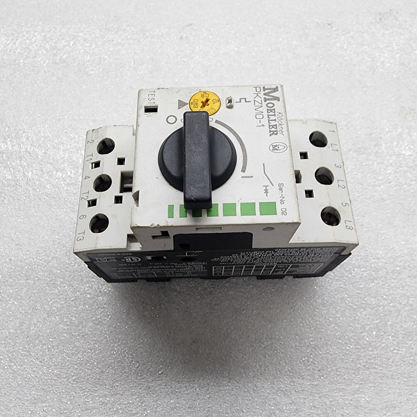 MOELLER PKZM0-1 MOTOR PROTECTIVE CIRCUIT BREAKER 0.63-1.0A