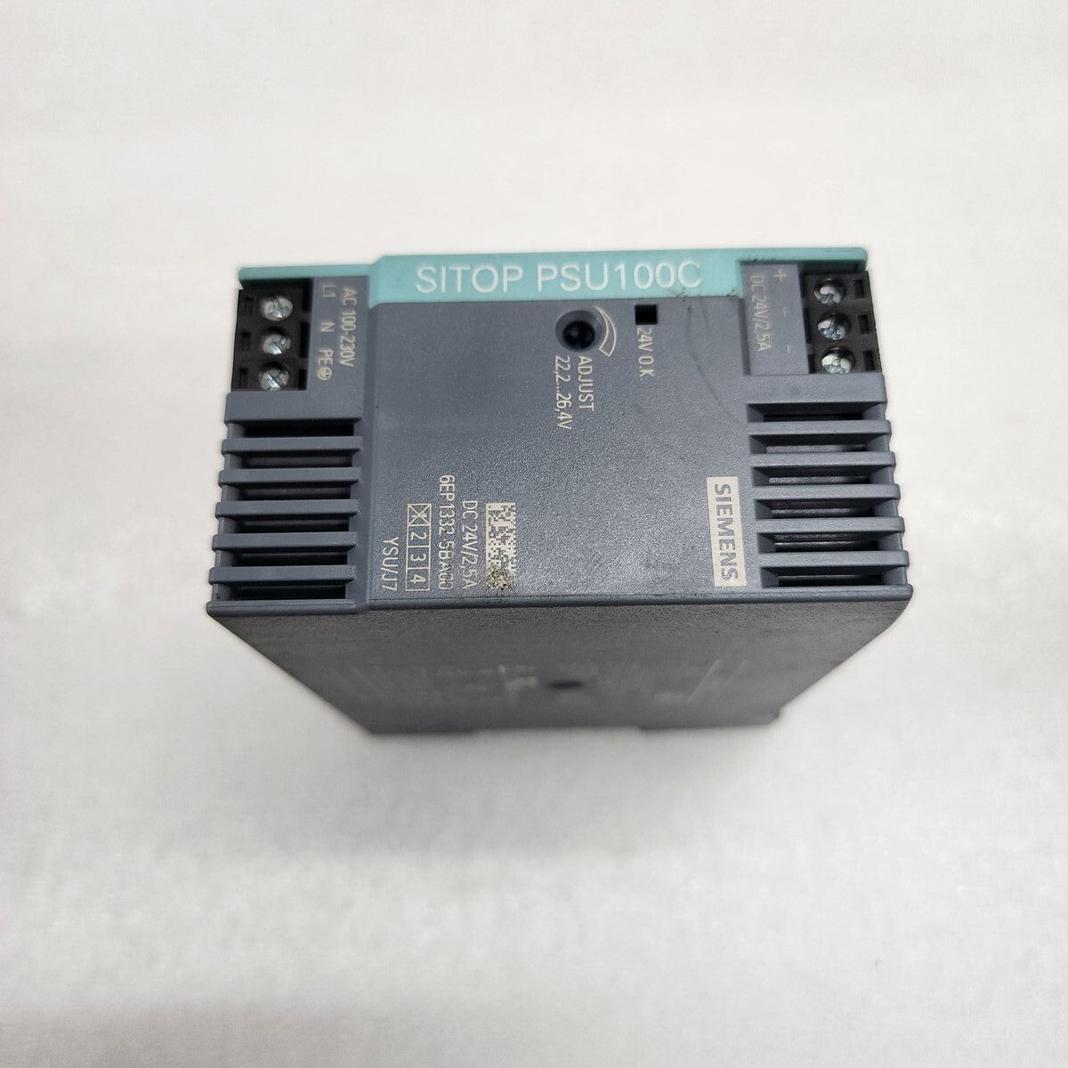 SIEMENS SIMATIC PSU100C POWER SUPPLY 6EP1332-5BA00 24VDC 2.5A