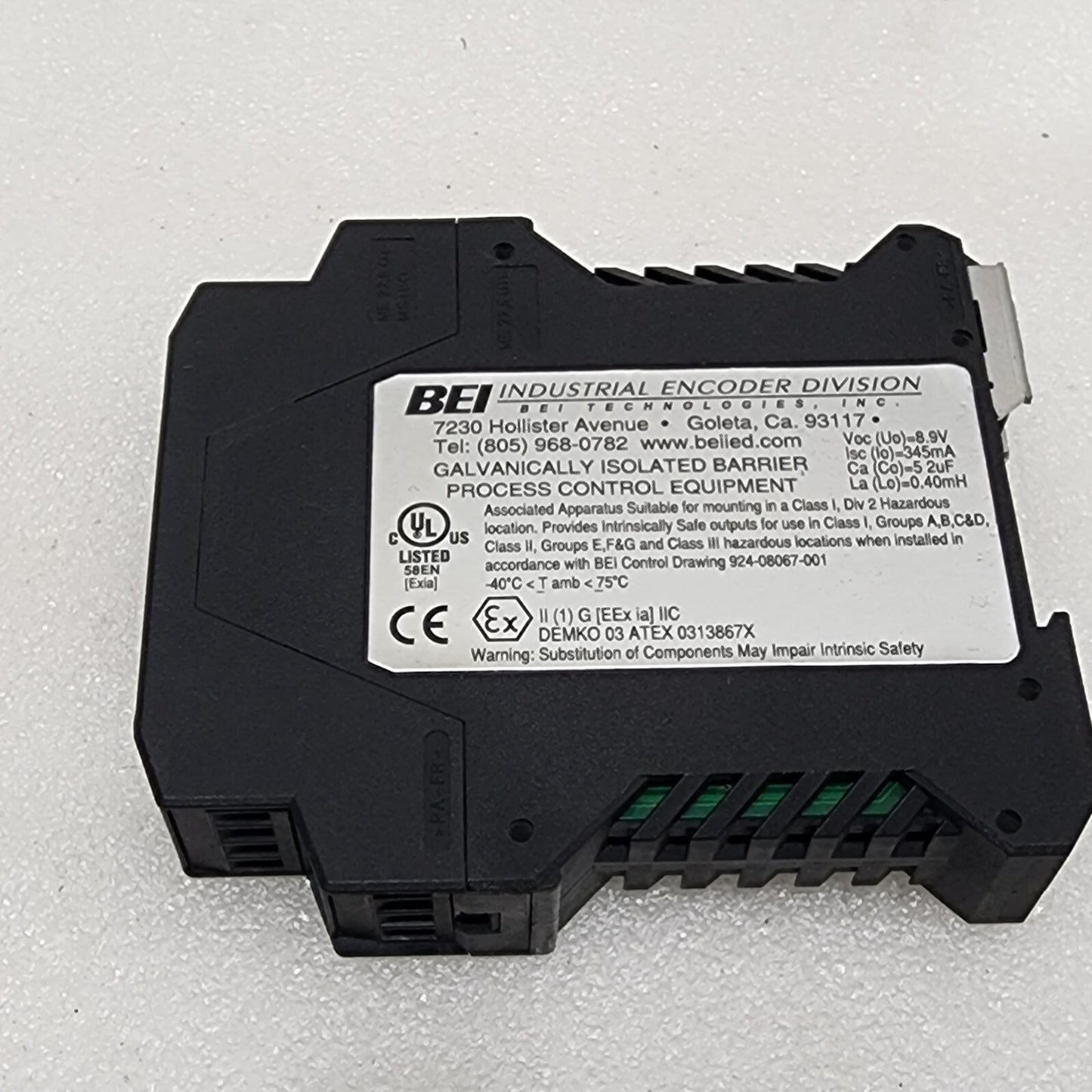 BEI 60004-003 INTRINSIC SAFETY BARRIER