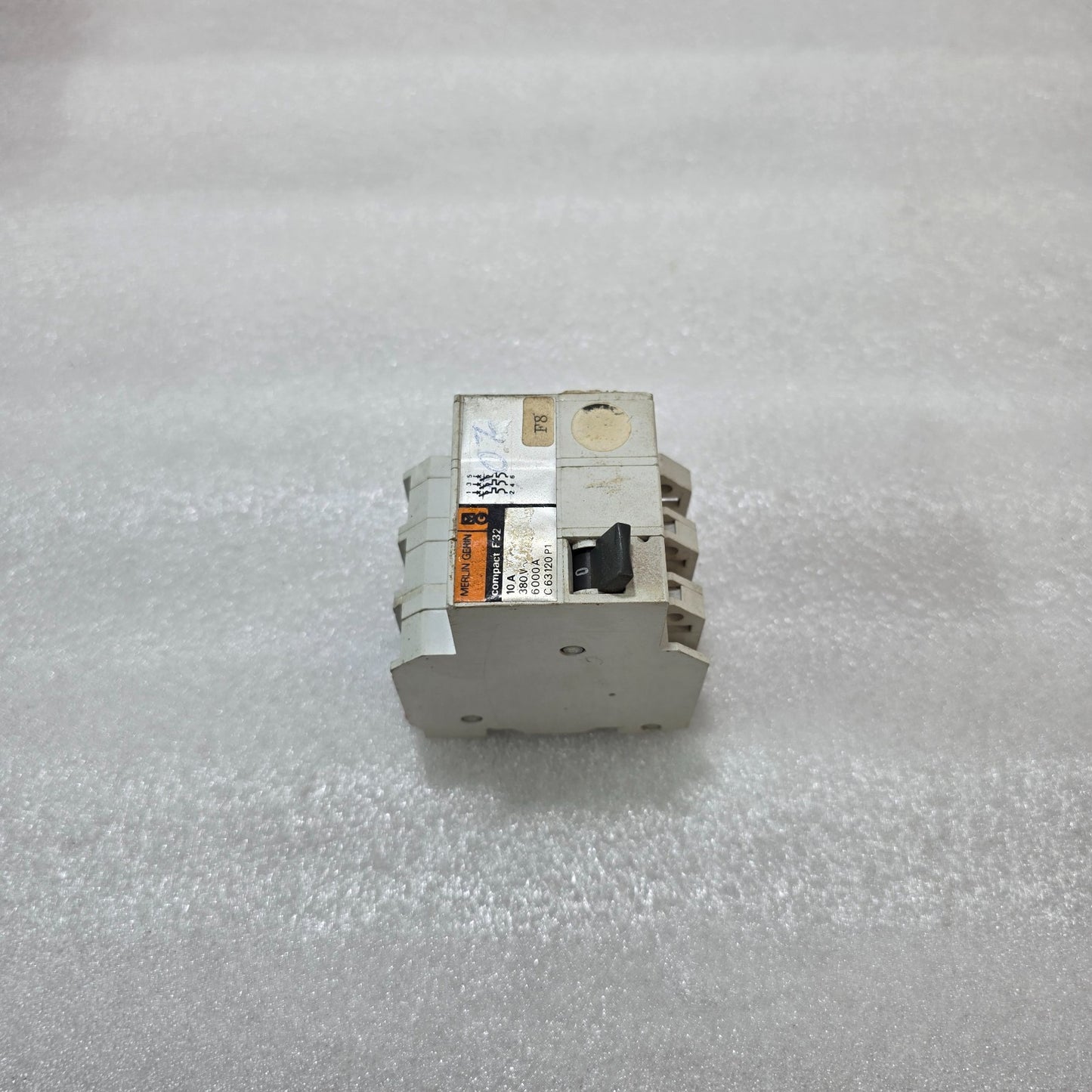 MERLIN GERIN COMPACT F32 10A 380V 3 POLE CIRCUIT BREAKER MCB 6000A C63120 P1
